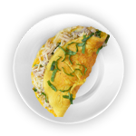 Chicken & Ham Omelette 